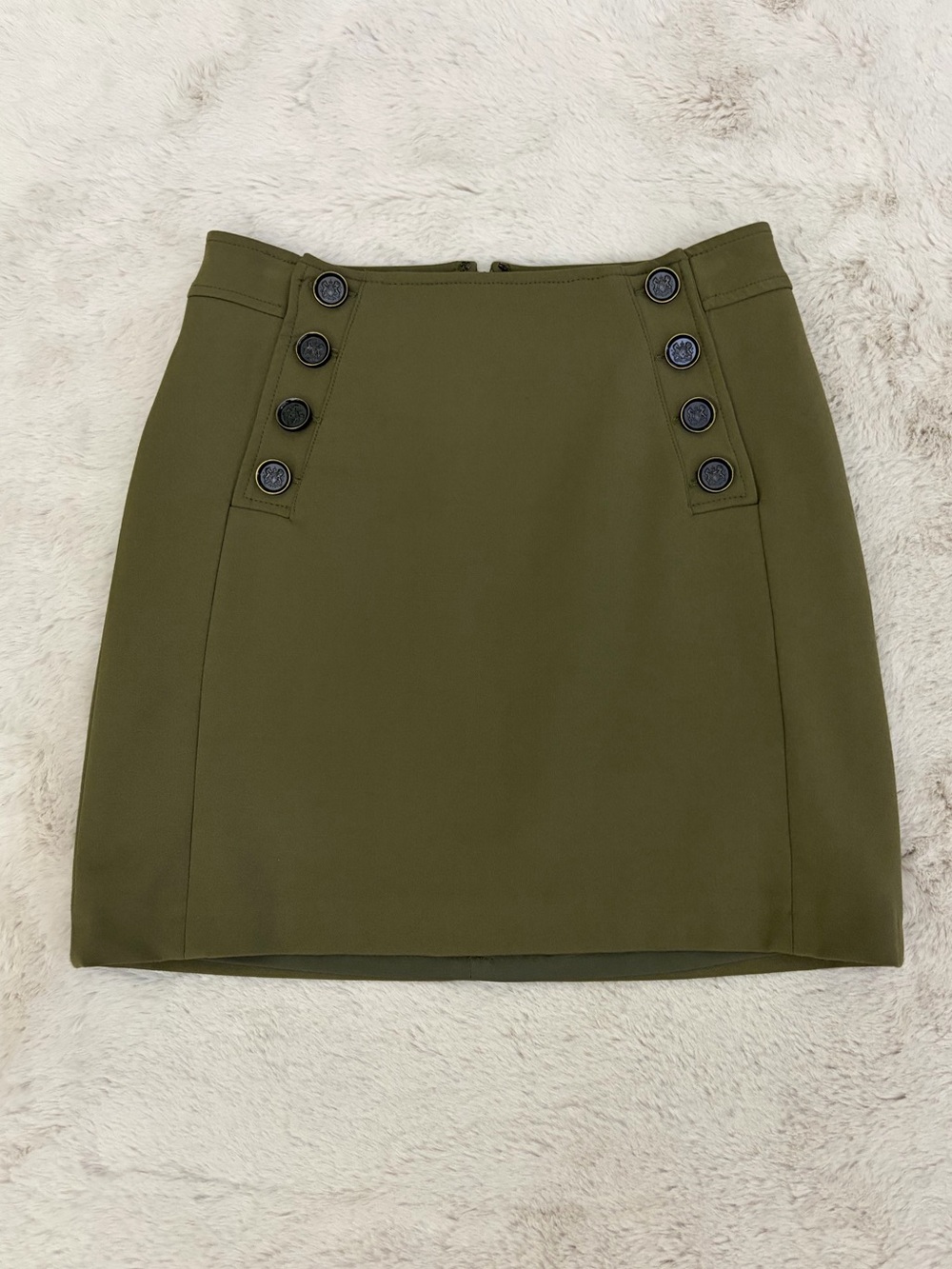 Bailey/44 Olive Green Army Clementine Mini Skirt Size 2